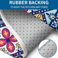 thumbnail image 4 of Multicolor Ethnic Geometric Patchwork Pattern Bathroom Rugs Sets 3 Piece,Toilet Cover Set,Absorbent Non Slip Bathroom Mats Sets with U-Shaped Contour Rug Toilet Rug Set, 4 of 5