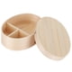 thumbnail image 3 of Fiambrera de 17,5x13,5 cm, caja Bento de madera, contenedor de comida portátil para estudiantes, trabajadores, color madera, 3 of 8