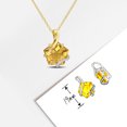 thumbnail image 4 of Everly Women's 6ct TGW Citrine and Diamond Accent Yellow Silver Wrapped Pendant with Chain, 4 of 8