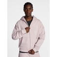 thumbnail image 2 of No Boundaries Boxy Oversized Fit Fleece Zip Hoodie Sweatshirt with Long Sleeves, Men's XS-4XLT, 2 of 6