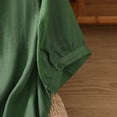 thumbnail image 7 of T Shirts For Women Womens Tops Summer Short Sleeved Cotton And Linen Tops Retro Cotton And Linen Shirts T Shirts Slim Summer New Loose Shirts, 7 of 7