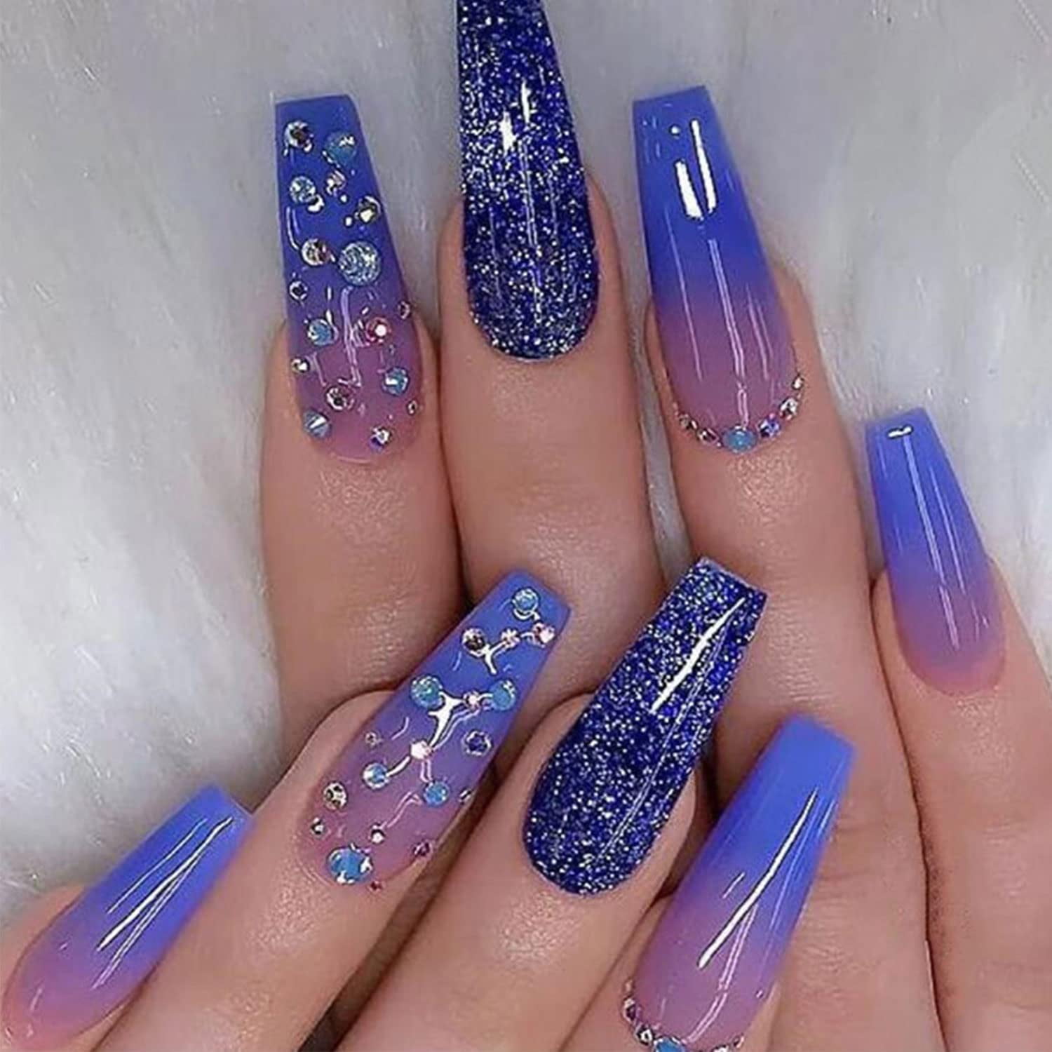 Glitter Royal Blue Coffin Nails: The Trendy Design & How-To Guide