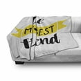thumbnail image 2 of Best Friend Soft Flannel Fleece Throw Blanket, Monochrome You Are My Best Friend Lettering on Plain Background, Cozy Plush for Indoor and Outdoor Use, 60" x 80", Charcoal Grey Yellow, by Ambesonne, 2 of 5