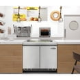 thumbnail image 6 of 36 in. Commercial Refrigerated Prep Station Cold Table, Stainless-Steel Refrigerator with 6 Pan Storage with Cover and Two Adjustable Shelves (KM-RBT-36C), 6 of 12