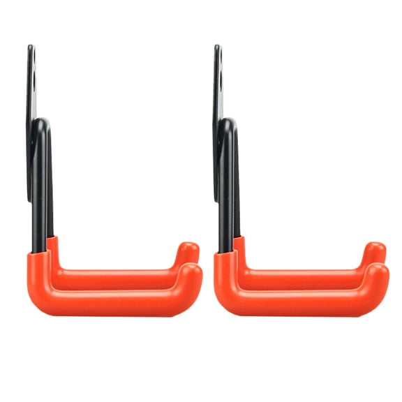 NUOLUX Anti-Slip Coating Storage Hooks Multi Color Heavy Duty for Home and Garage Use 2Pcs