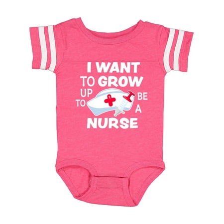 

Inktastic I Want To Grow Up To Be A Nurse Gift Baby Boy or Baby Girl Bodysuit