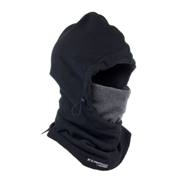 Clam Outdoors Clam Ice Armor Hoodie & Full Fleece Facemask, Black