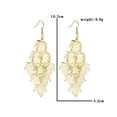 thumbnail image 2 of UPGRATOR 1Par Aretes Con Colgantes De Multicapa Para Estilo Femenino Y, 2 of 8