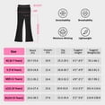 thumbnail image 6 of BIG ELEPHANT Girls Flare Leggings High Waisted Bootcut Yoga Dance Flared Pants 3 packs XS-XL, 6 of 10