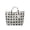 Black, variant on Women Polka Dot Transparent Tote Handbag, Waterproof Lightweight Large Capacity Shopping Bag, Sturdy Handle Casual Shoulder Bag for Beach Travel Daily Errands