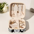 thumbnail image 6 of Black White Easter Travel Portable Square Necklace Holder with Ring, Earring, and Bracelet Organizer - Suitable for Girls and Women, 6 of 6