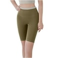 thumbnail image 2 of uublik Shorts for Women Gym Butt Lifter Patchwork Super Soft Running Shorts Gold, 2 of 4