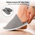 thumbnail image 2 of 12 Pares de pantuflas desechables Timcorr de Lana coral Antideslizantes para invitados, 2 of 6
