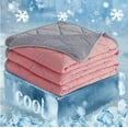 thumbnail image 2 of Clearance! Summer Cool Blankets for Hot Sleepers,Breathable Ice Cooling Blanket for Night Sweats,Full Size Lightweight Summer Cool Throws for Couch Bed Sofa,Home Room Decor Easter Gfits Pink, 2 of 6