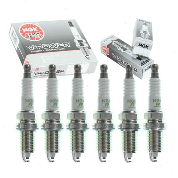 NGK "V-POWER" Spark Plugs (Set of 6) for 2002-2012 Jeep Liberty 3.7L V6