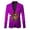 A-Purple1139, variant on XIAONU Christmas Reindeer Letter Print Blazer For Men Slim Notch Lapel Holiday Party Formal Suit Jacket