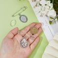 thumbnail image 3 of 2Pcs Wedding Bouquet Photo Charms DIY Pin Brooch Making Kit Bridal Brooches Pins Silver Wedding Bouquet Picture Frame Charms with Fairy Pendants for Bridal Decorations, 3 of 6