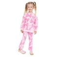 thumbnail image 2 of Barbie Toddler Girls Bow Printed Crewneck Sweatshirt and Flare Leggings Set, 2-Piece, Sizes 12M-5T, 2 of 9