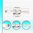 thumbnail image 4 of Elan Lighting 22" LED Linear Bath Light in Brushed Nickel, 4 of 8