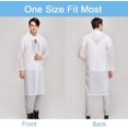 thumbnail image 4 of Poncho de lluvia de 2 piezas, poncho reutilizable de material EVA, poncho de lluvia para mujeres y hombres, perfecto para campamentos, festivales y caminatas, blanco, talla única, 4 of 5