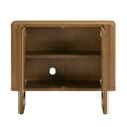 thumbnail image 5 of Nathan James Solace Mid Century Modern Cabinet, Storage Cabinet or Accent Cabinet with Doors with Solid Wood Legs and Adjustable Shelf, Light Brown, 5 of 6