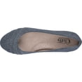 thumbnail image 5 of Women's Cliffs by White Mountain Clara Flat Dark Blue Denim Canvas 6.5 W, 5 of 6
