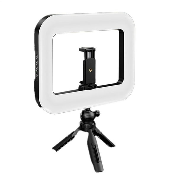 Anillo de Luz LED Tricolor de 20 W, Recargable, Portátil, para Teléfono Móvil, Transmisión en , Luz para Selfies de Escritorio B