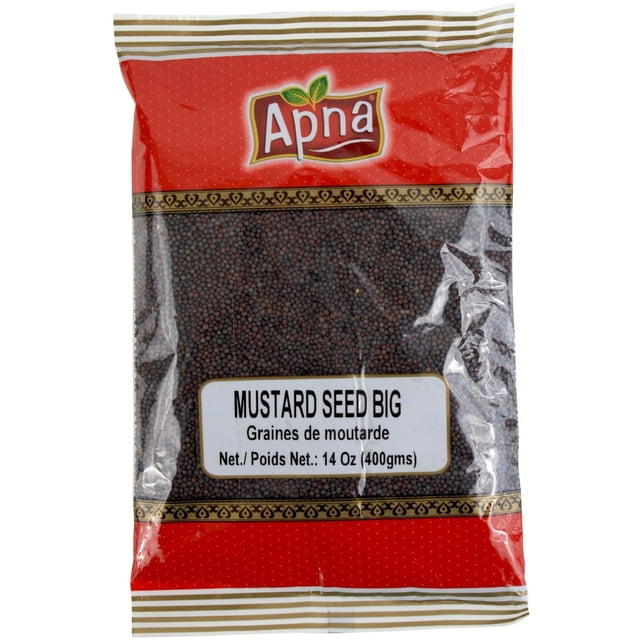 Apna - Mustard Seed (Big) - 400g - 1ct - Bold, Pungent & Culinary Essential (1ct)