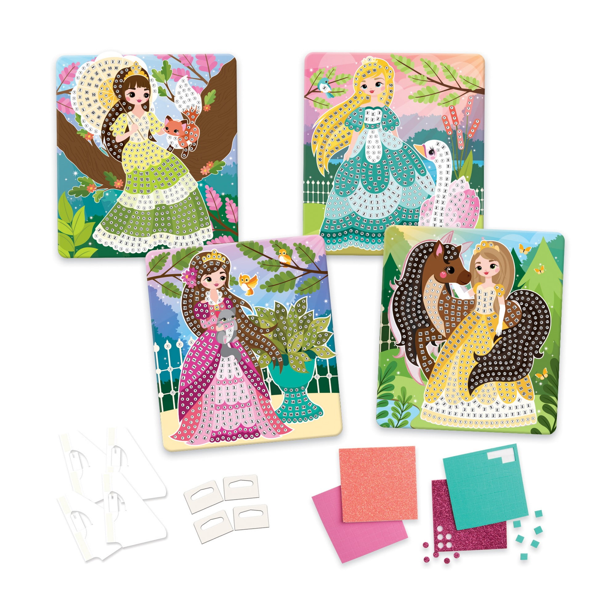 Princess Pink Plastic Canvas Kit From Framous Kits - Kids - Ready to Stitch  - Casa Cenina