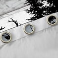 thumbnail image 4 of Homewish Jungle Animal Deer Black Out Curtains,Rustic Farmhouse Cabin Curtains Pack of 2 (42x63 Each),Old Barn Door Bedroom Curtains For Boys Teens,Microfiber Bedroom Decor, 4 of 6