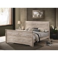 thumbnail image 3 of Miekor Furniture Imerland Contemporary White Wash Finish 3-Piece Bedroom Set-Sleigh Bed and Two Nightstands, King Size 26951, 3 of 9