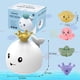 thumbnail image 3 of Juguetes de baño luminosos para bebés, juguete de agua para niños con 4 aspersores (blanco), 3 of 8
