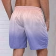 thumbnail image 4 of LOVZFMLL Men's Shorts Quick Dry Gradient Color Swim Trunks Beach Board Shorts with Pockets Bathing Suits Swimwear Purple D S, 4 of 4