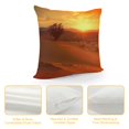 thumbnail image 4 of Orinice Sunset Lone Tree Graphic Decorative Throw Pillow Cover for Home, Couch, Living Room, Bed, Sofa - Aesthetic Autumn Decor - 1PC 18x18in, 4 of 5