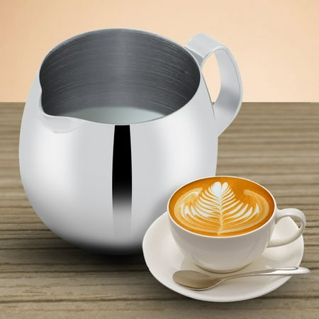 

Silver Coffee Pitcher Milk Pitcher Stainless Steel For Home Kitchen Accessory Latte Art Coffee Shop