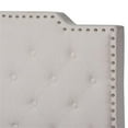 thumbnail image 5 of Bowery Hill Transitional Fabric Button Tufted King Size Panel Bed in Beige, 5 of 8