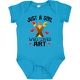 thumbnail image 3 of Inktastic Artist Just A Girl Who Loves Art Girls Baby Bodysuit, 3 of 5