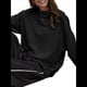thumbnail image 2 of Sudadera con Capucha de Cuello Redondo y Forro Extragrande para Mujer, Lindas Camisetas de Larga, Ropa Preppy para Adolescentes (2025) Negro L, 2 of 8