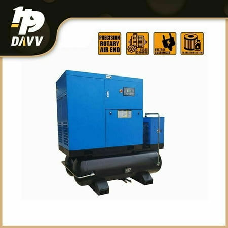 

230V 460V Dual Voltage 30 HP Rotary Screw Air Compressor 113cfm + 2*80 Gal Tank