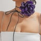 thumbnail image 4 of Collar Gargantilla de Flores Shaofei Morado 160 cm, 4 of 4