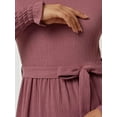 thumbnail image 3 of Textured Crew Neck Maxi Dress, 3 of 8
