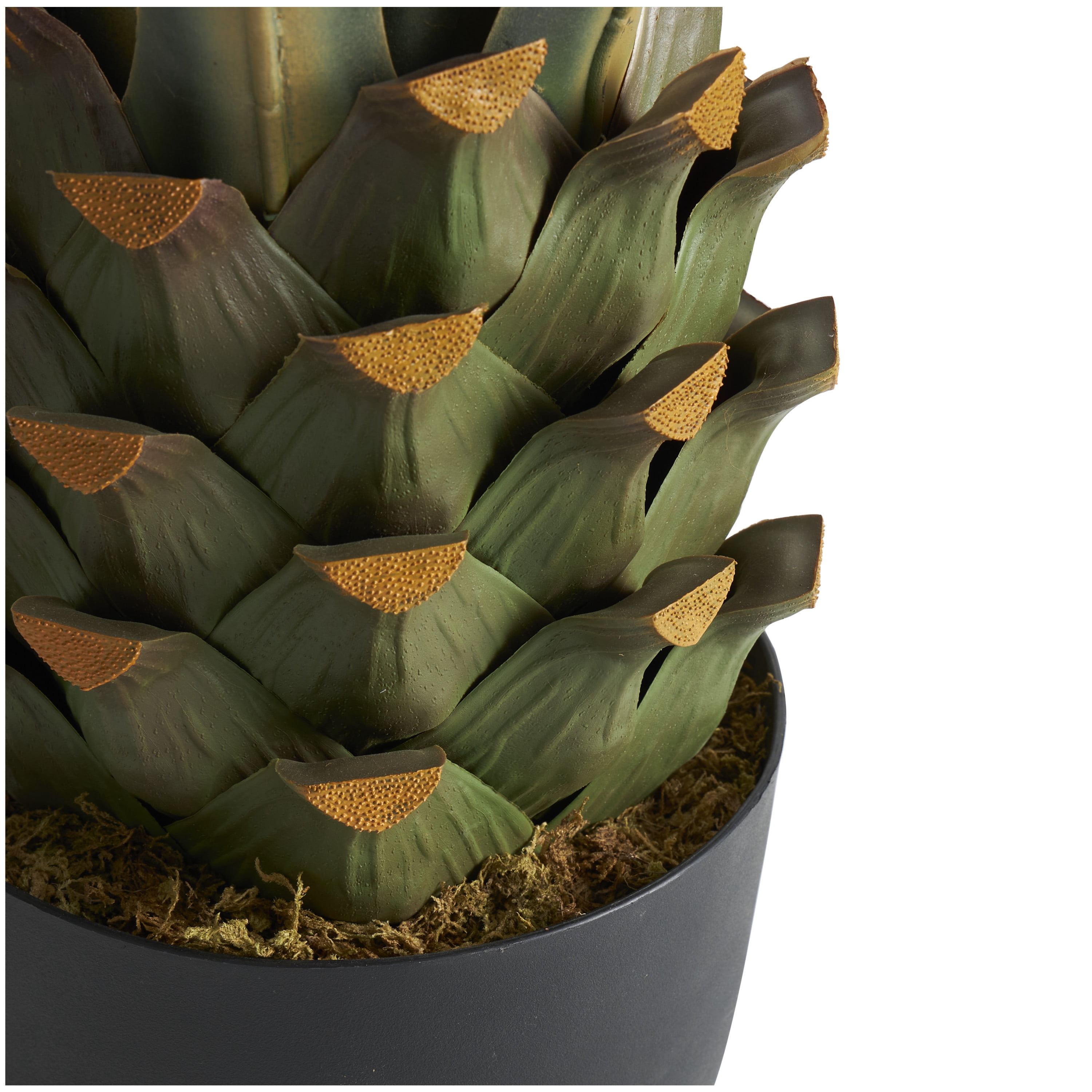 DecMode 47" Artificial Agave Tree in Black Pot