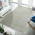 thumbnail image 2 of EORC Beige Handmade Wool & Viscose Transitional Urban Rug, 10' x 14', 2 of 8