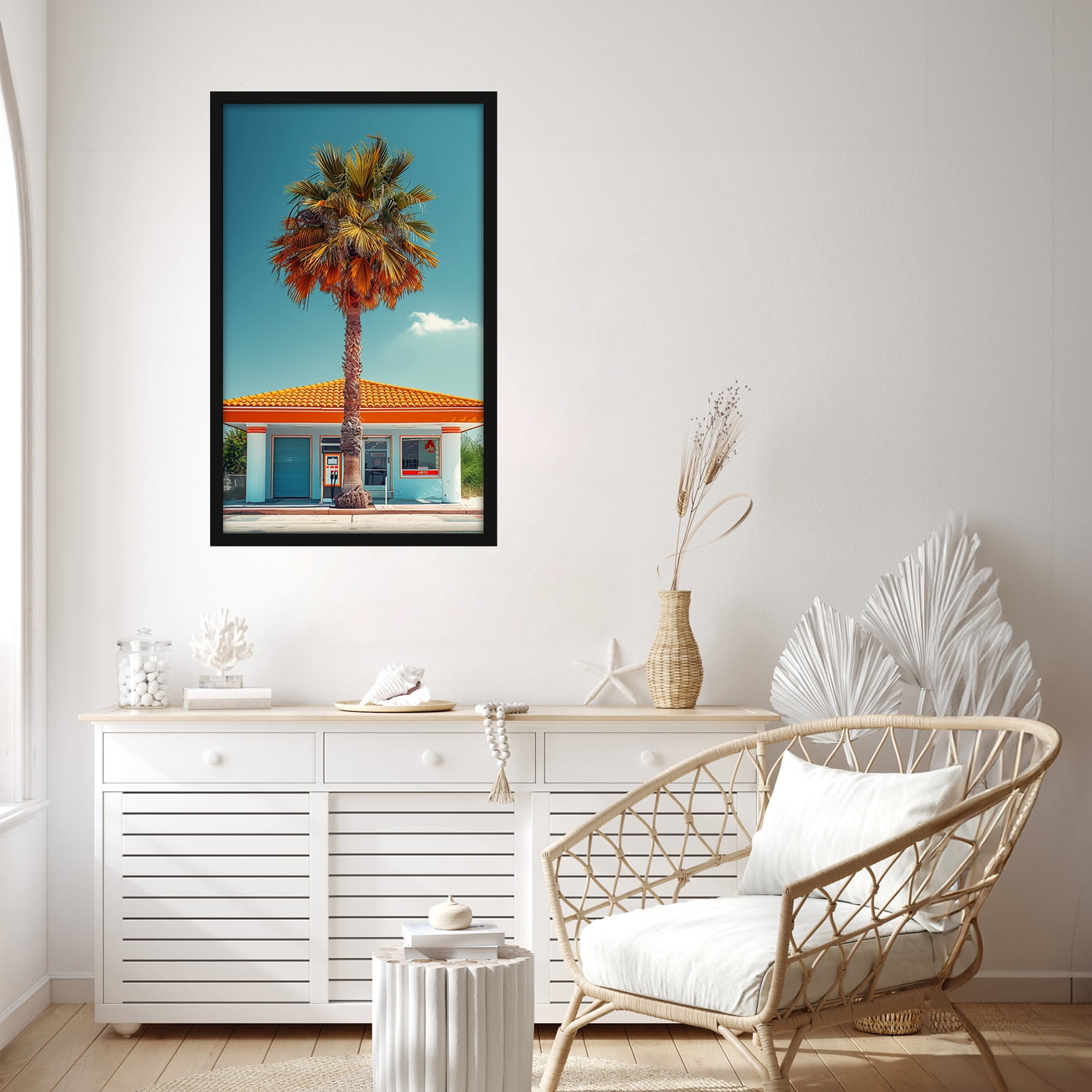 Gallery 14x22 Poster Frame, Black Woodgrain Picture Frame for Wall