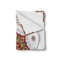 thumbnail image 2 of Lotus Soft Flannel Fleece Throw Blanket, Flower Bloom Abstract Modern Style Mandala Influences Symmetric Folk Pattern, Cozy Plush for Indoor and Outdoor Use, 50" x 70", Multicolor, by Ambesonne, 2 of 6