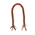 thumbnail image 3 of Collar trenzado Lei de graduación, decoración, 120 cm, regalo, recuerdo de fiesta, cordón de honor para Naranja negra, 3 of 9