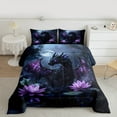 thumbnail image 2 of Castle Fairy Dragon Lotus Comforter Set, Full, 3-Piece, 2 of 8