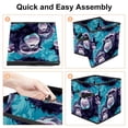 thumbnail image 4 of Monkey Foldable Toy Storage Baskets, Storage Bins with Handle, 10.8"x10.5"x10.6", Large Capacity, 4 of 6