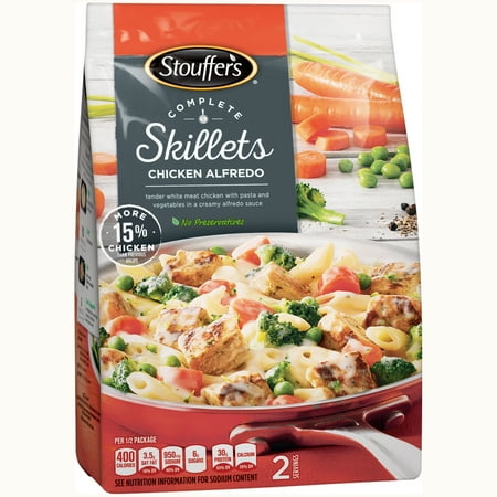 stouffer alfredo oz chicken walmart skillets complete bag