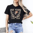 thumbnail image 2 of 250 Years Bald Eagle Wings Spread Vintage Flag Patriotic Tee 1776 2026, 2 of 6